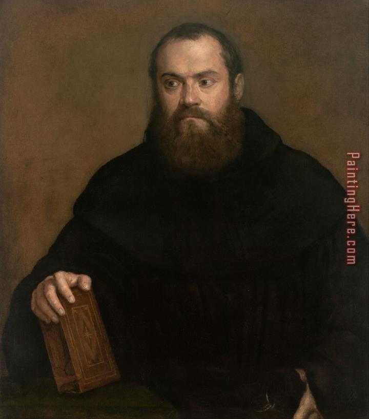 Titian Monk With A Book